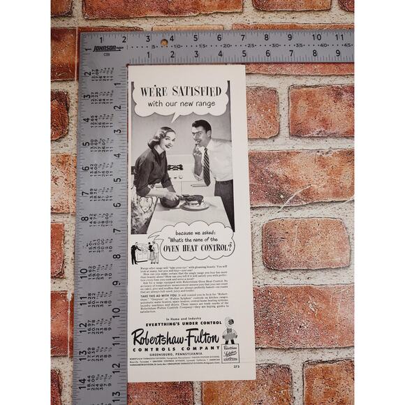 1950 Smiling Husband Sneaking Taste of Cake Frosting Wife Baking Vtg Print Ad - Picture 3 of 6